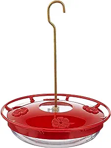 Aspects HummZinger HighView 12 Oz Hanging Hummingbird Feeder - 429, Red