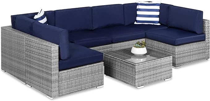 Best Choice Products Modular Outdoor Sectional Patio Conversation Set