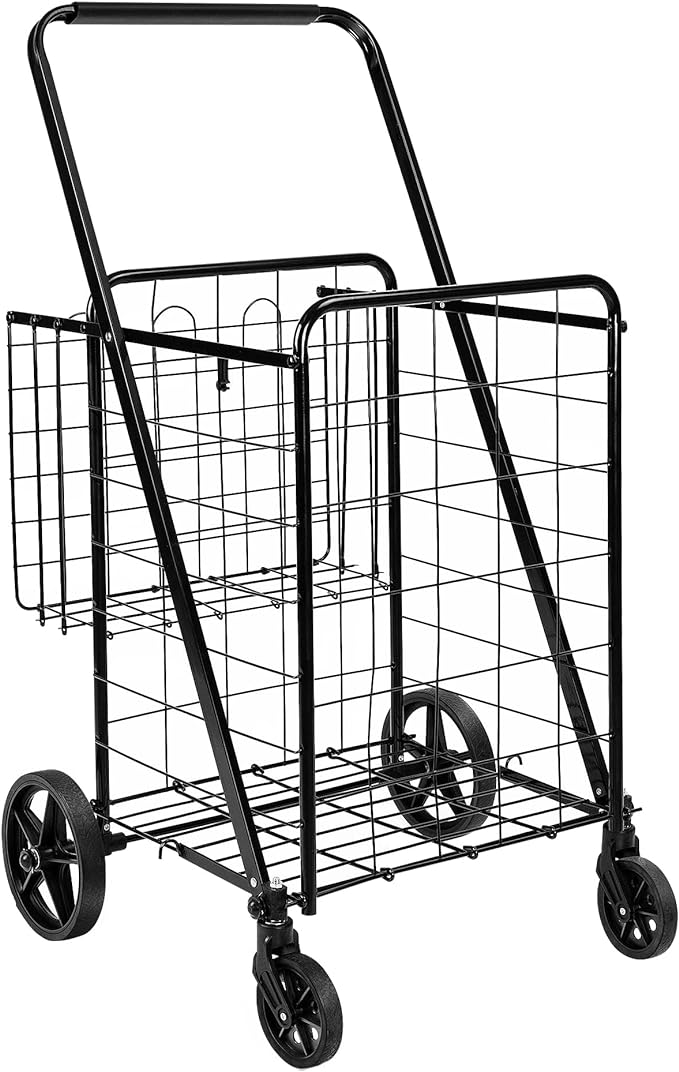 Amazon Basics Foldable Shopping Utility Cart