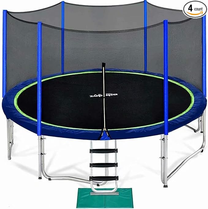 Zupapa Trampoline with Safety Enclosure Net