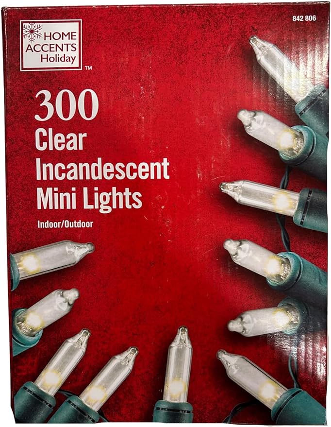 300 Mini Lights, 68 ft 6 Lighted Length