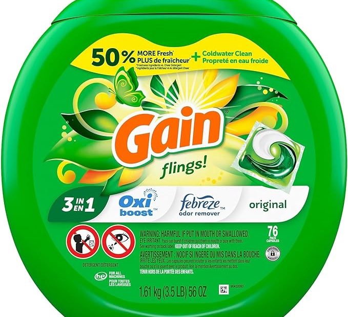 Gain Flings! Laundry Detergent Soap Pods