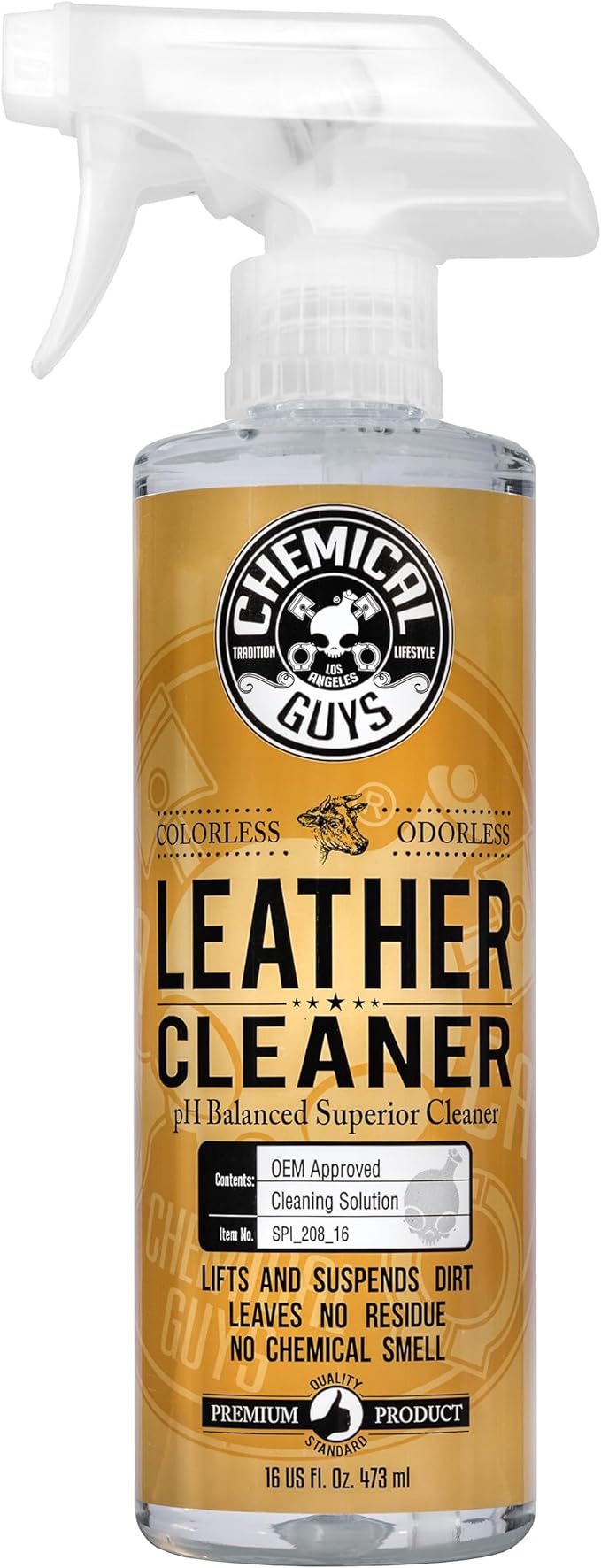 Chemical Guys Leather Cleaner for Car Interiors and More