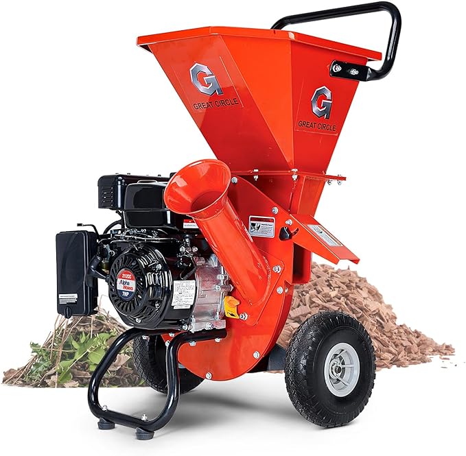 GreatCircleUSA Wood Chipper Shredder Mulcher