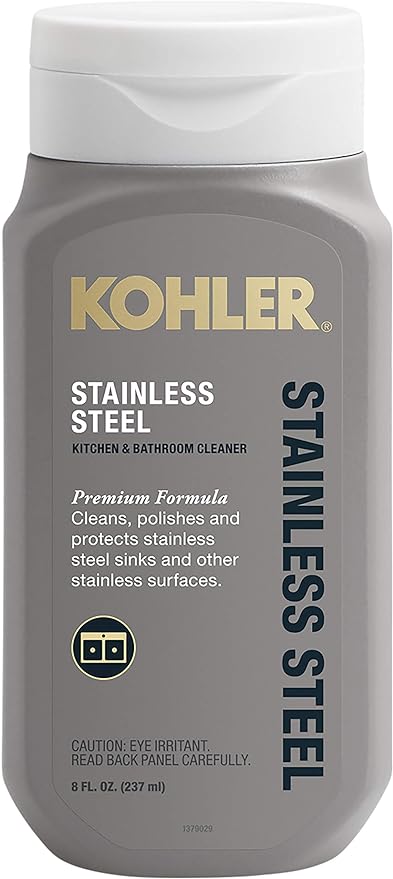 Kohler K-23729-NA Stainless Steel Cleaner, 8 FL Oz