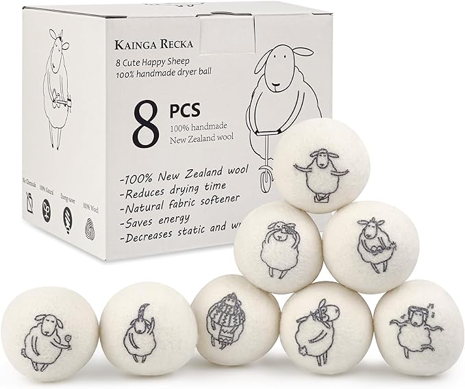 Wool Dryer Balls, Natural & Organic Laundry Balls