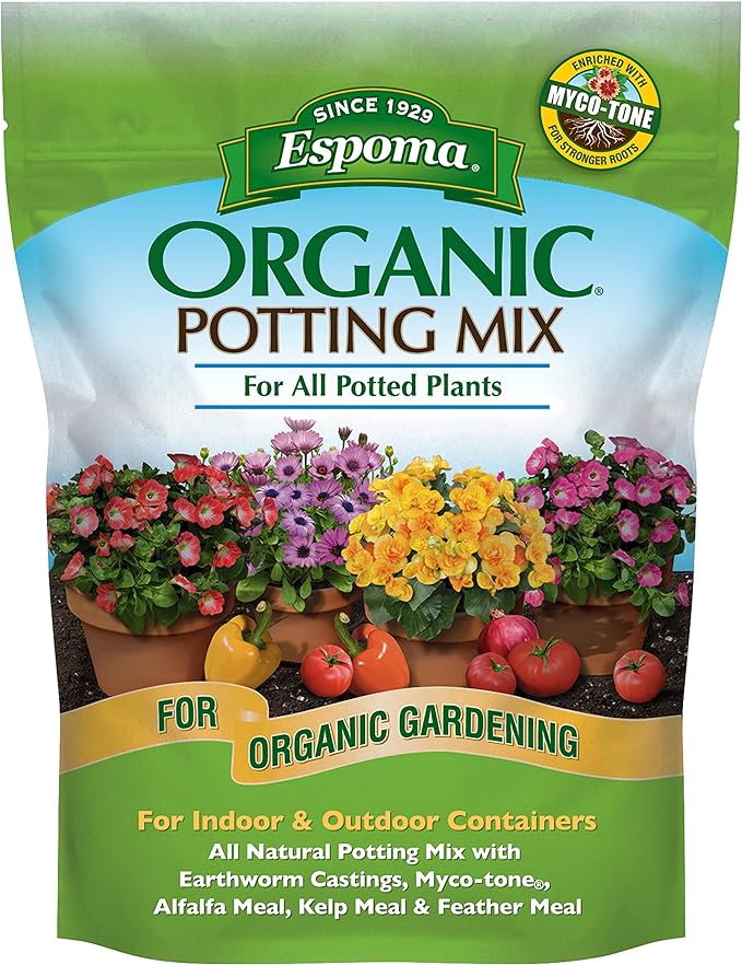 Espoma Organic Potting Soil Mix for Indoor & Outdoor Containers