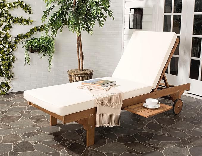 Safavieh Outdoor Adjustable Chaise Lounge Chair