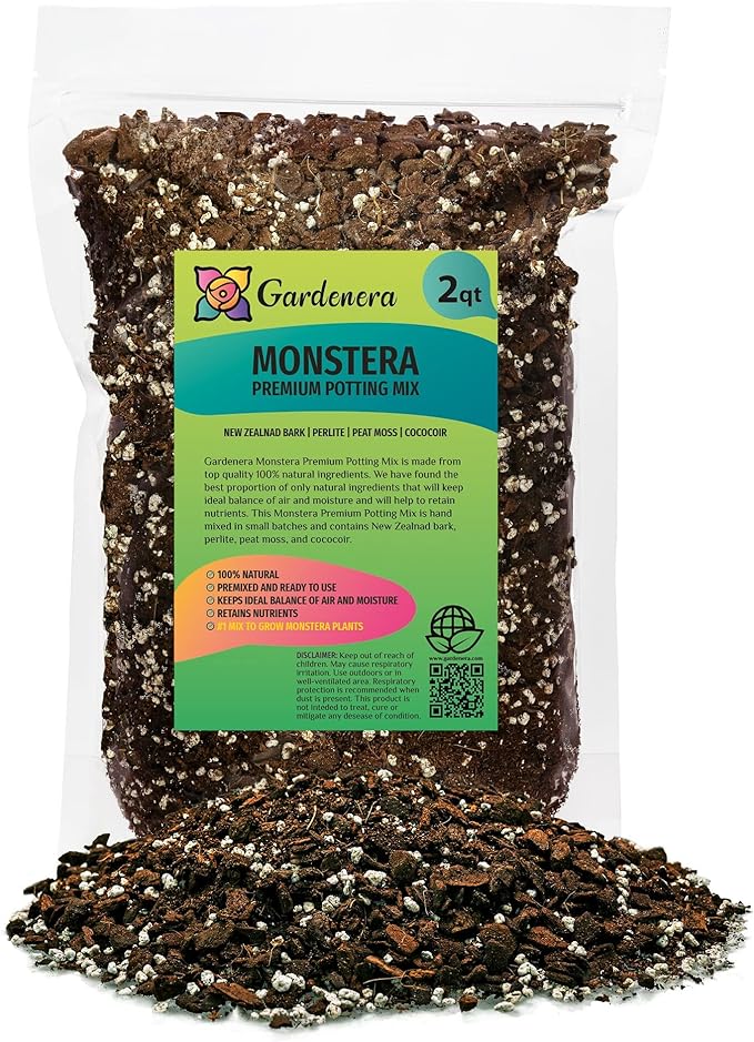 Premium Monstera Potting Soil for Growing Monstera Deliciosa