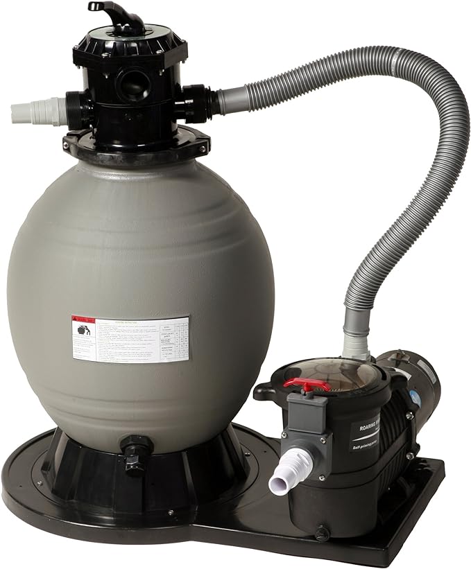 Blue Wave 18-Inch Sand Filter System with 1 HP Pump for Above Ground Pools