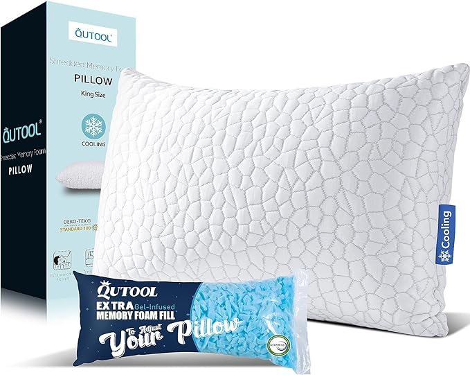 Shredded Memory Foam Pillows for Sleeping