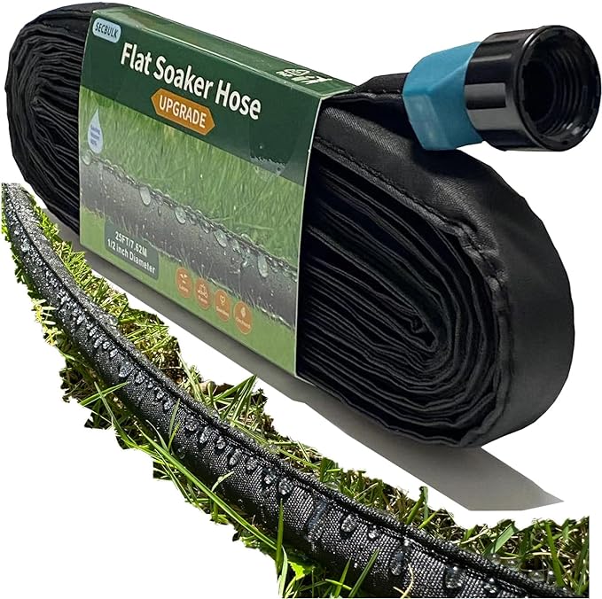 Flat Soaker Hose for Garden Beds