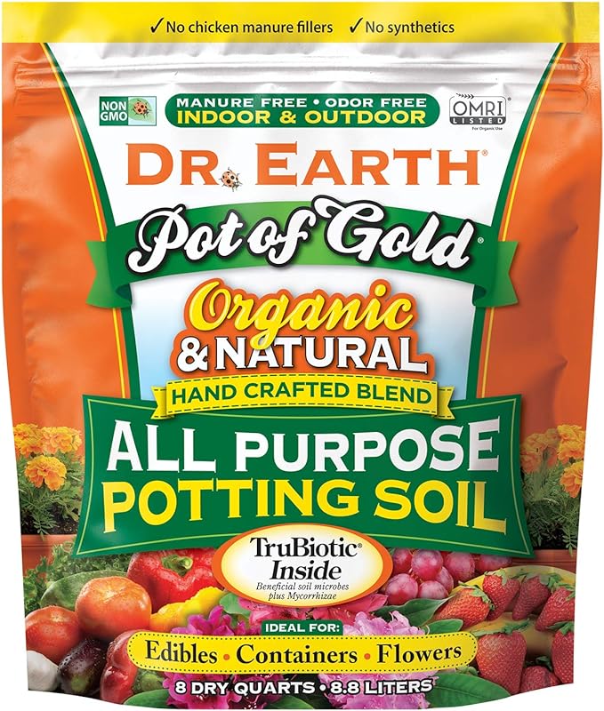 Dr. Earth Pot of Gold All Purpose Potting Soil 8 qt