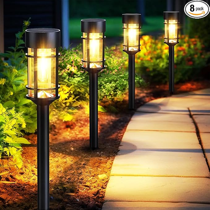 Solar Pathway Lights Outdoor Waterproof