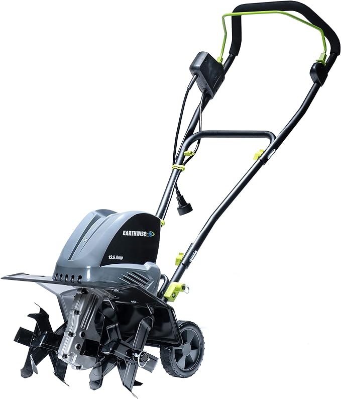 Earthwise TC70016 16-Inch 13.5-Amp Corded Electric Tiller/Cultivator, Grey