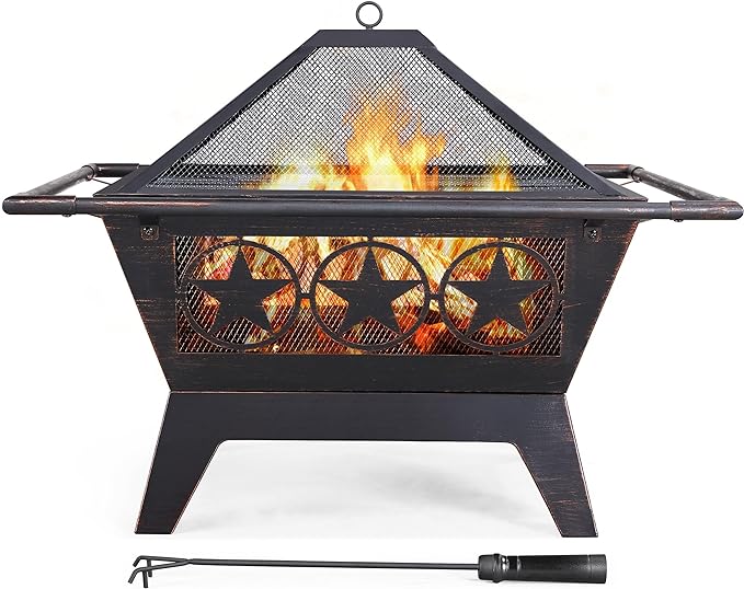 Yaheetech Fire Pit For Outdoor Patio