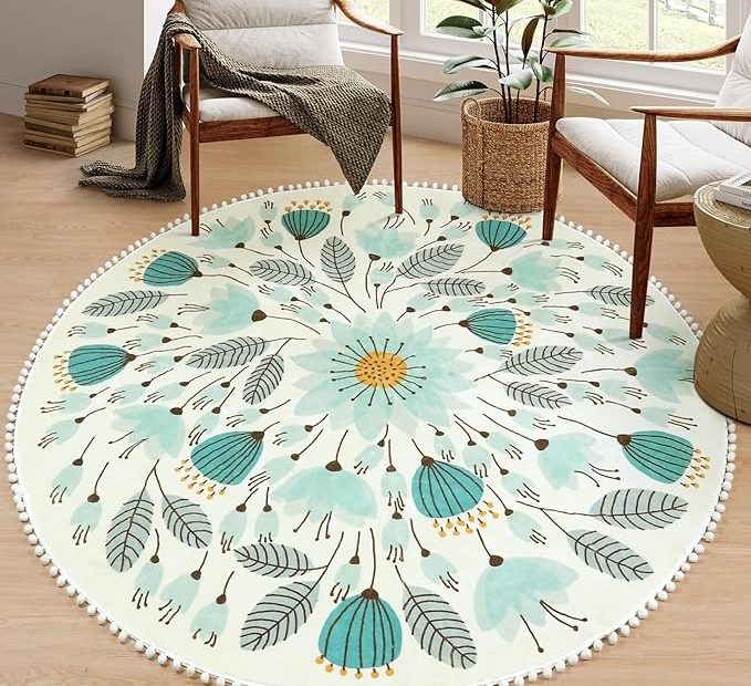 Uphome Round Rug For Living Room