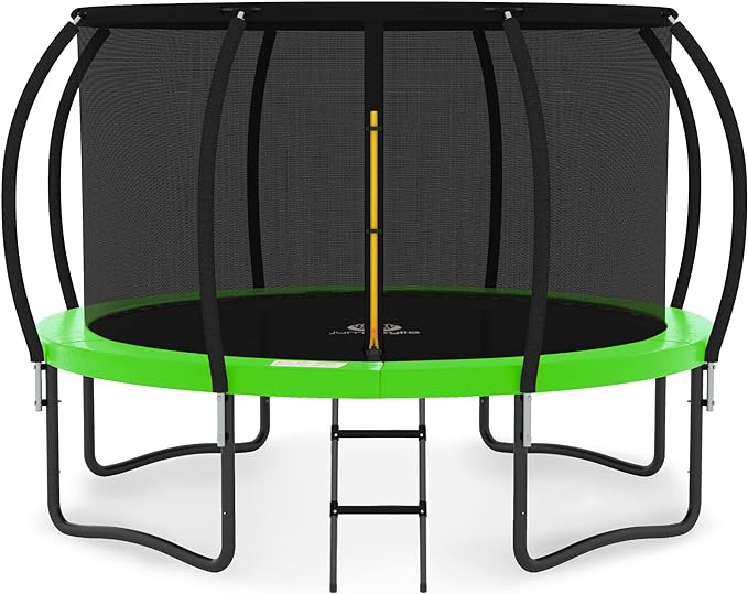 JUMPZYLLA Trampoline with Enclosure Outdoor Trampoline for Kids