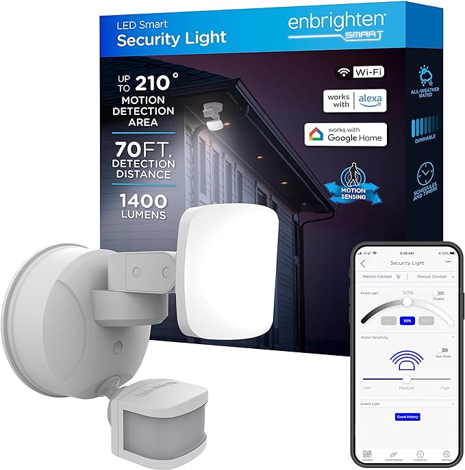 Enbrighten LED Wi-Fi Smart Security Light