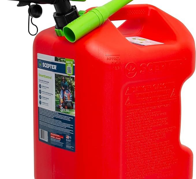 Scepter Fuel Container With Spill Proof Smartcontrol Spout