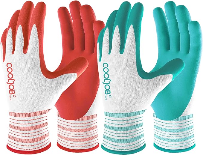 COOLJOB Gardening Gloves, 6 Pairs