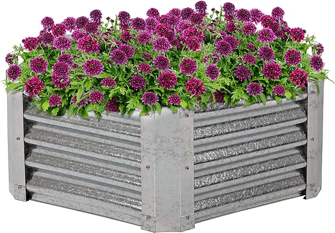 Sunnydaze Hexagon Raised Garden Bed Kit