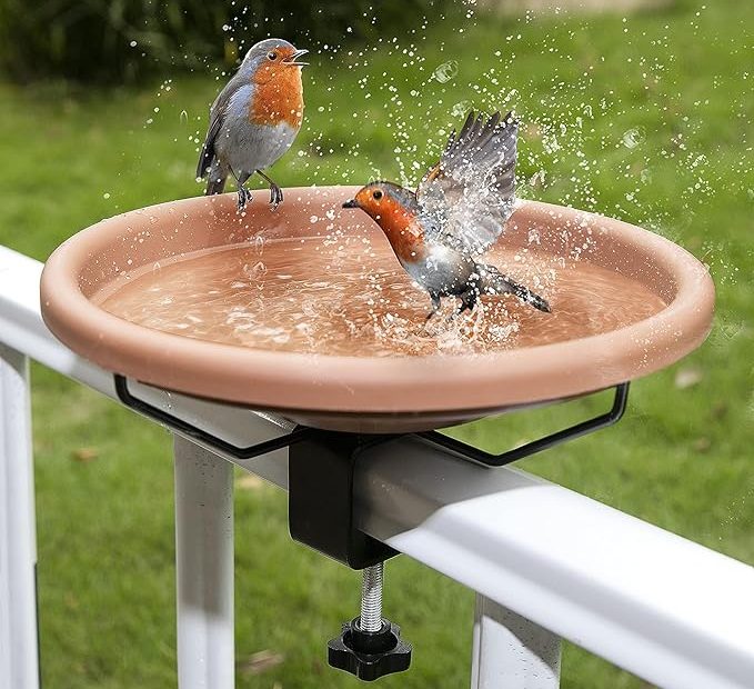 Bird Bath Deck Mounted Bowl