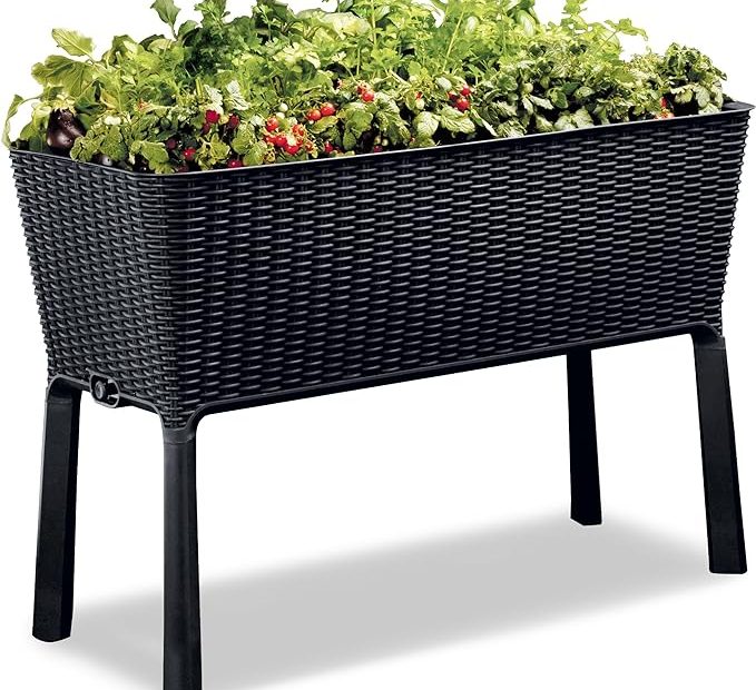 Keter Easy Raised Garden Bed With Self Watering Planter