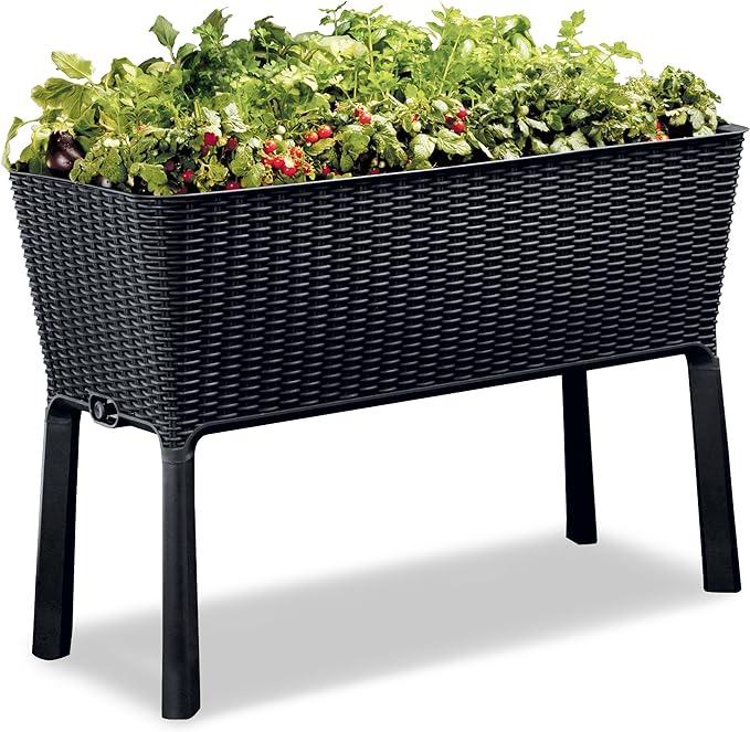 Keter Easy Raised Garden Bed with Self Watering Planter