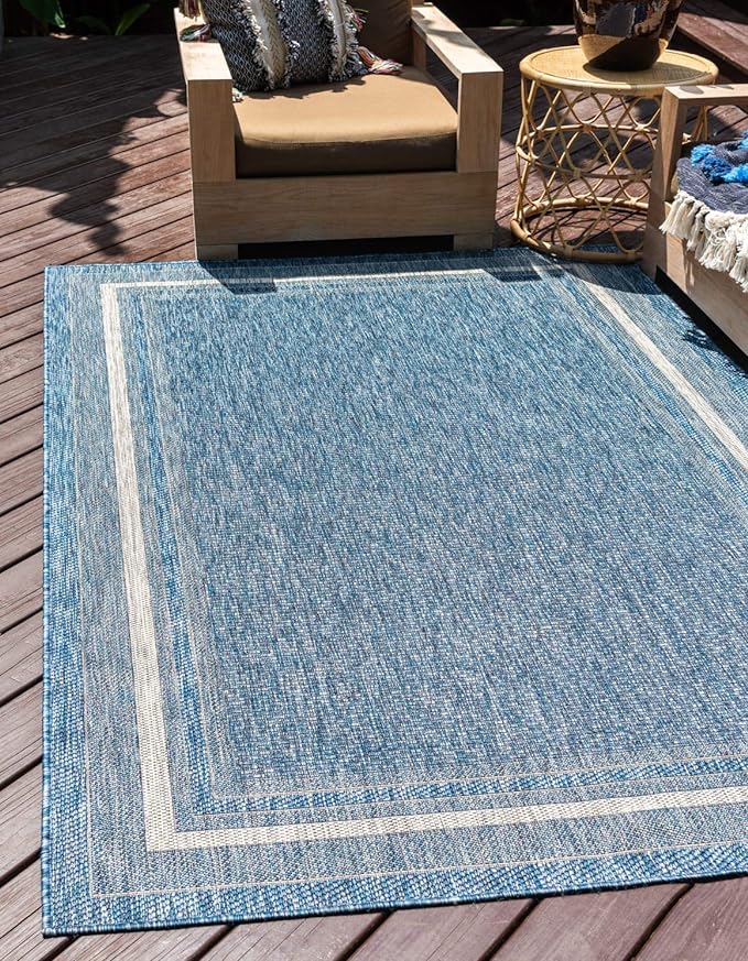 Unique Loom Outdoor Border Collection Area Rug