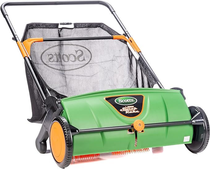 Scotts Outdoor Power Tools LSW70026S 26-Inch Push Lawn Sweeper, Black/Green