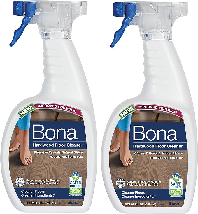 2 Pack Bona Hardwood Floor Cleaning Spray 32oz