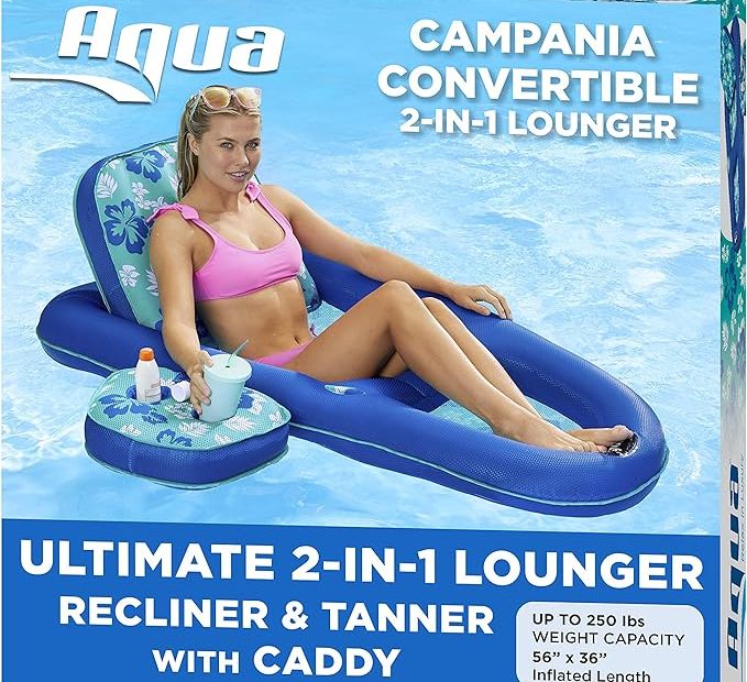 Aqua Campania 2 In 1 Pool Float Lounge