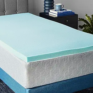 Amazon Basics Cooling Gel-Infused Memory Foam Mattress Topper